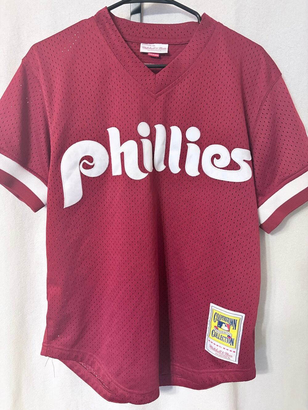 Lenny Dykstra Philadelphia Phillies Mitchell & Ness Cooperstown Mesh Jersey